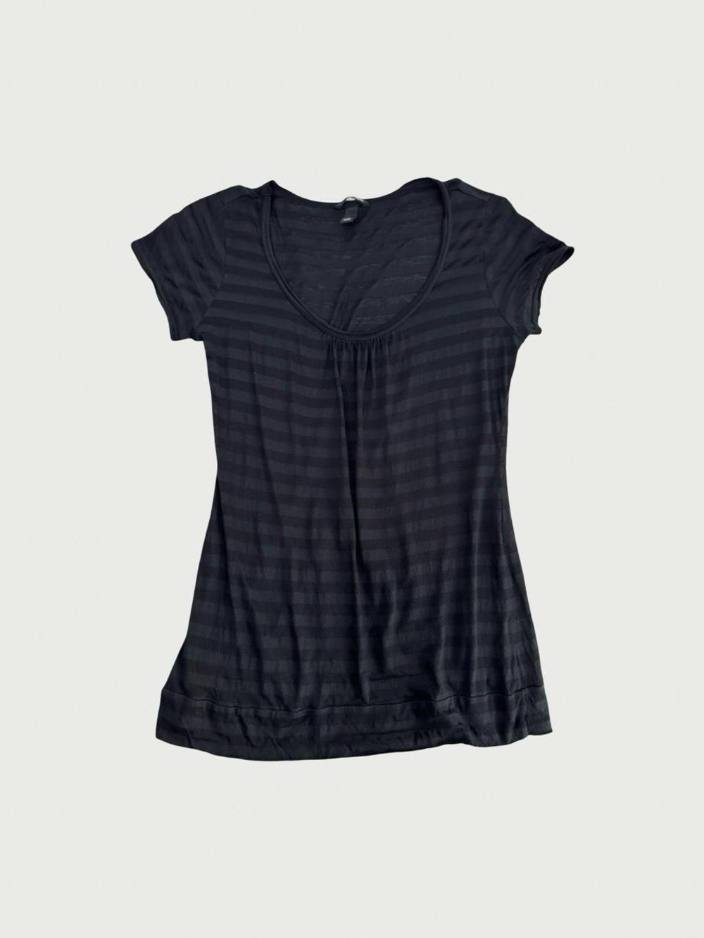 Sheer Striped Tshirt Dress